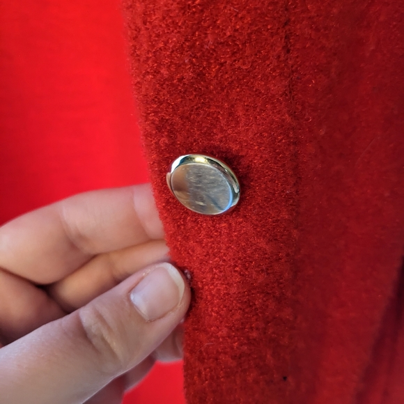 Vintage El Corte Ingles Red Tweed Dress - Picture 5 of 6